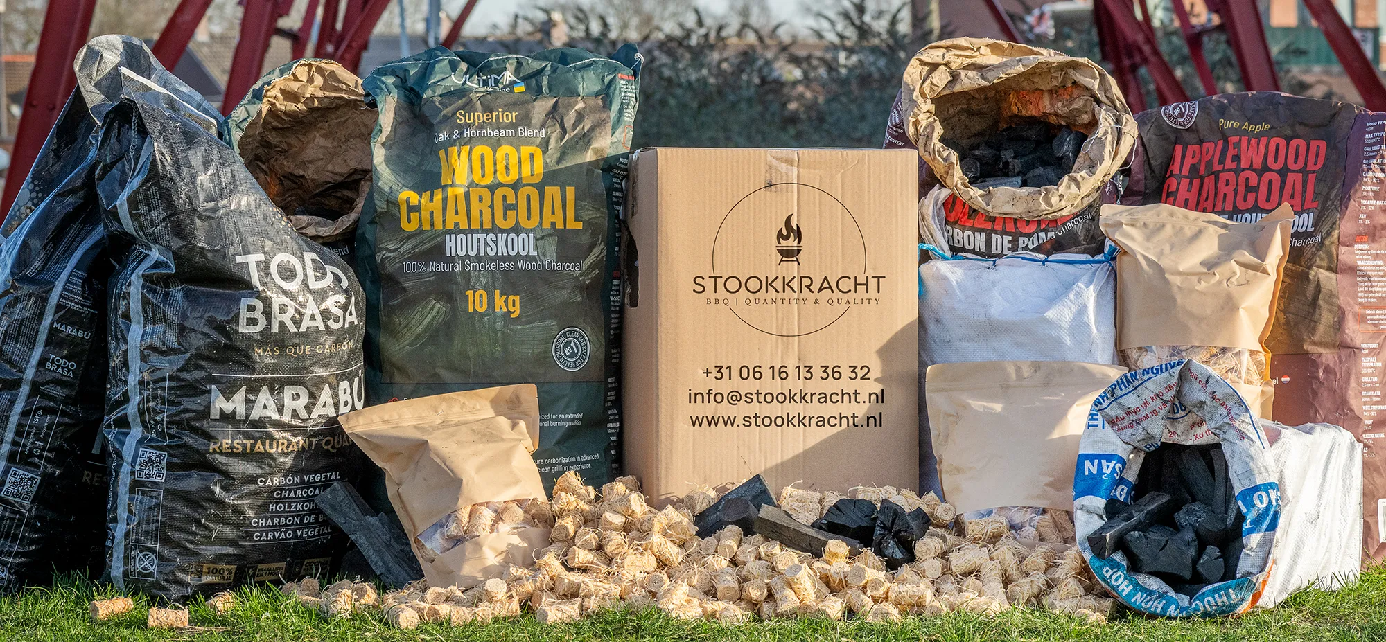 Stookkracht | Houtskool en aanmaak wokkels | Met contactgegevens